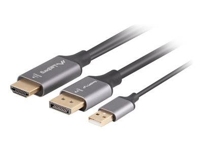 Lanberg videokaabel Lanberg HDMI(M)->Displayport(M) cable 1.8m 4K, must