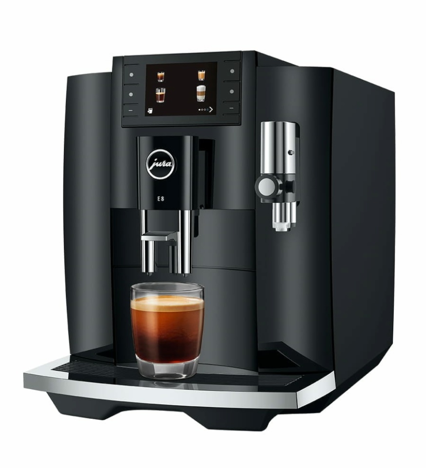 Jura espressomasin E8 Piano Black (EC), must