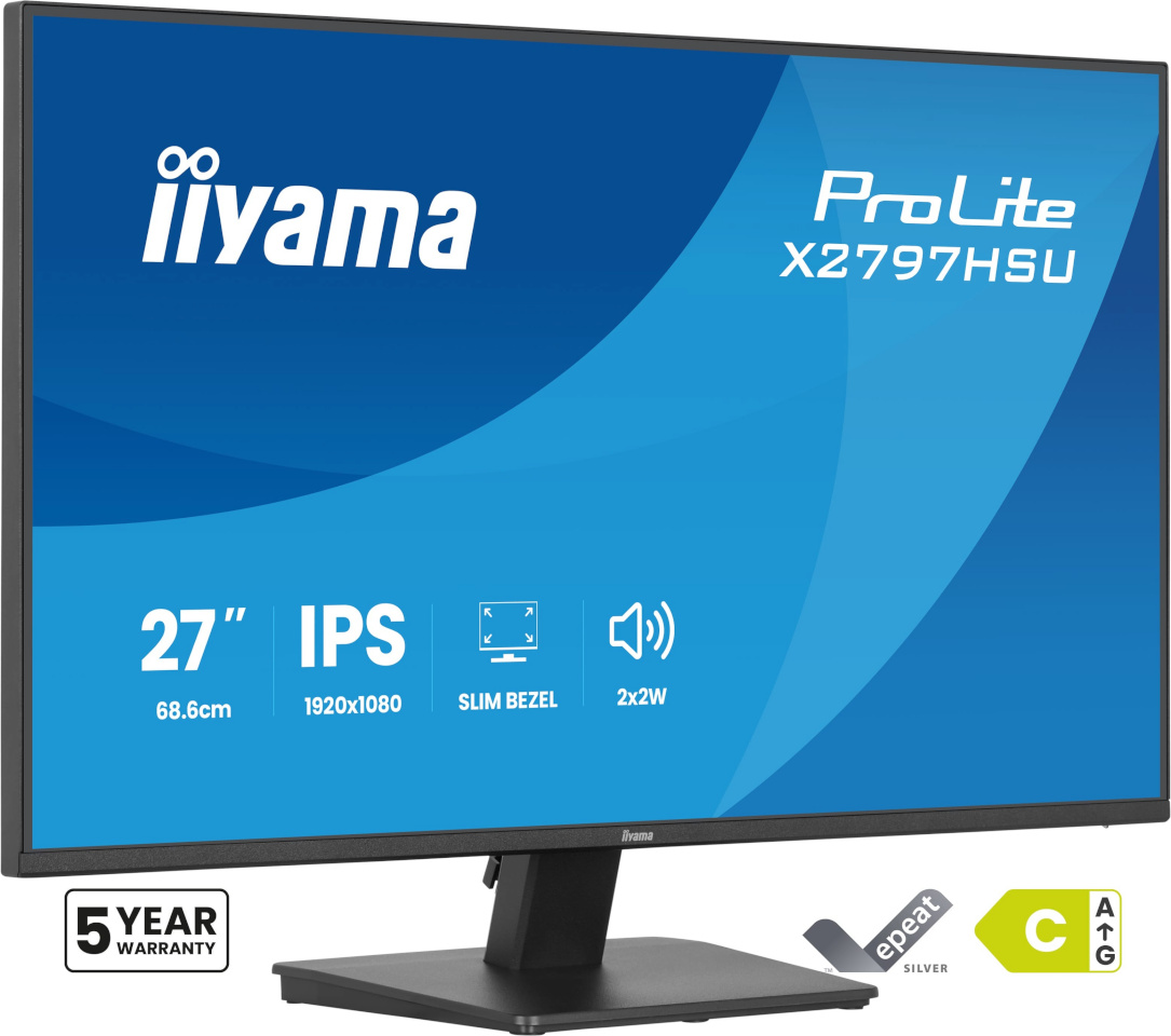 iiyama monitor 68.6cm (27") X2797HSU-B1 16:9 HDMI+DP+2xUSB IPS