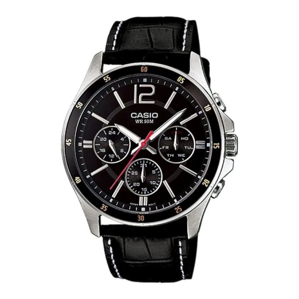 Casio meeste kell ENTICER GENT must (Ø 43 mm) (Ø 43,5 mm)