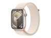 Apple Watch Series 9 GPS 45mm Starlight Aluminium Case with Starlight Sport Loop Apple