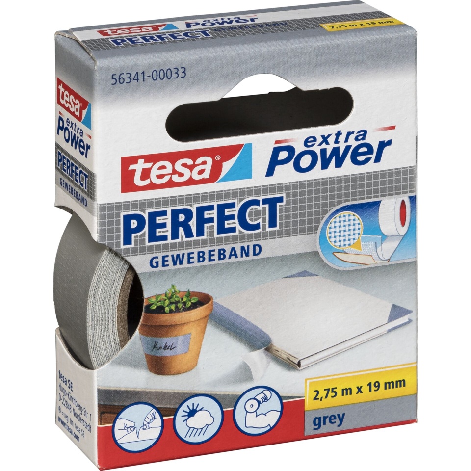 Tesa teip 2,75m x 19mm extra Power hall Perfekt 56341