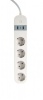 Gembird pikendusjuhe Smart power strip Tuya 4xDE 2xUSB-A 1xUSB-C valge