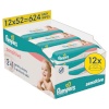 Pampers salvrätid Sensitive niisked beebisalvrätid, 12 pakki, 624 niisket salvrätikut