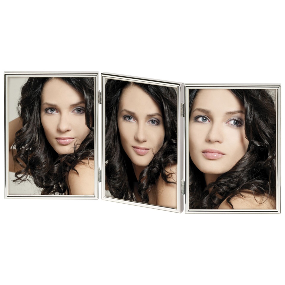 Walther pildiraam Chloe hõbedane 3x13x18 Portrait Triple Frame WD338S