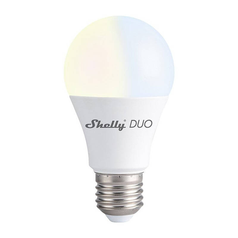 Shelly nutipirn Duo Smart WiFi Bulb, E27 (WW/CW), 1tk