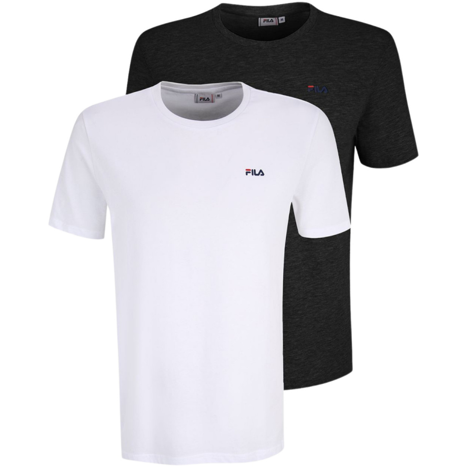 Fila T-särk meestele Brod 2pak valge,must FAM0083 13005 suurus M