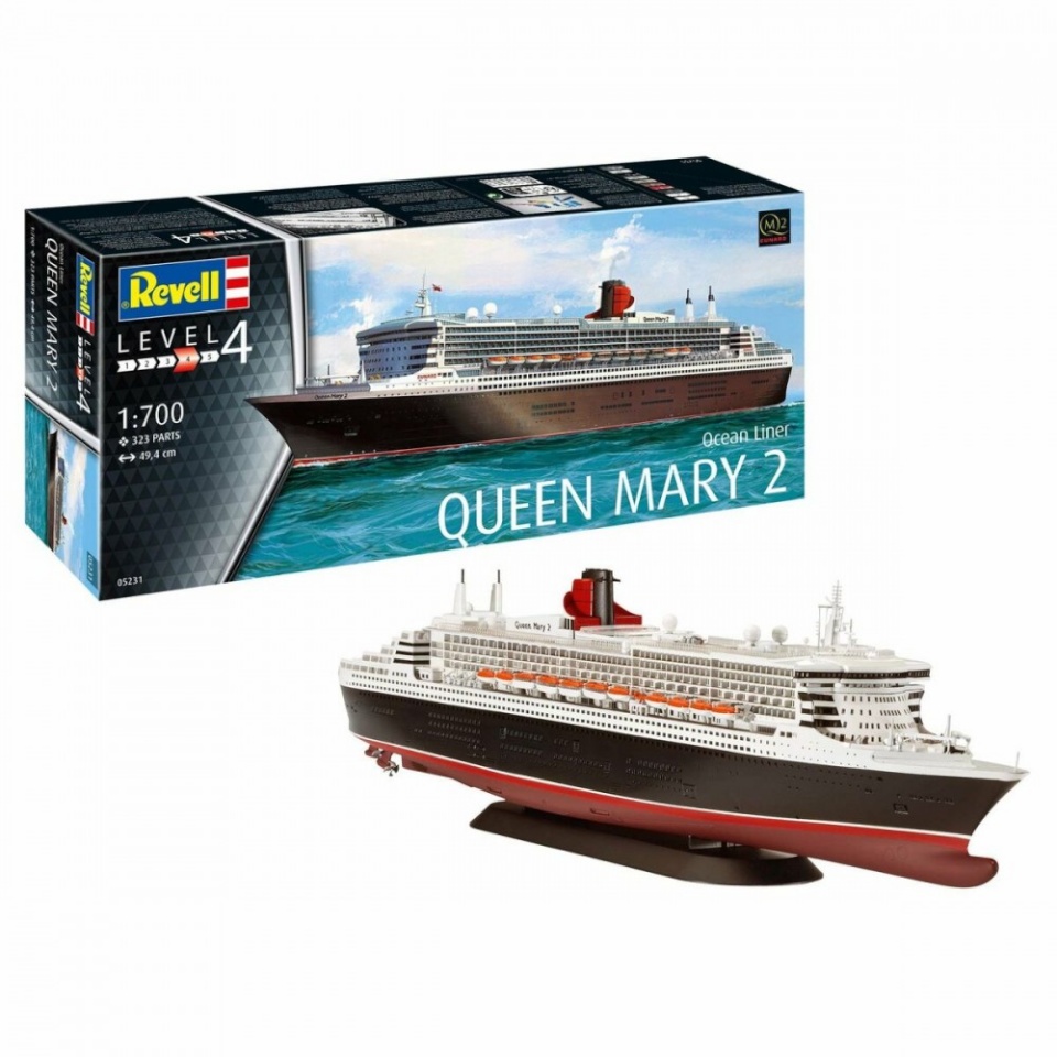 Revell Plastic model ship Queen Mary 2 1:700
