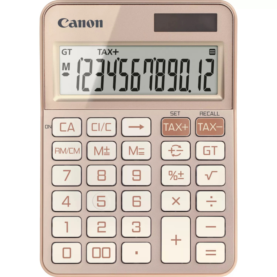 Canon kalkulaator KS-125KB Desktop Basic, roosa kuld