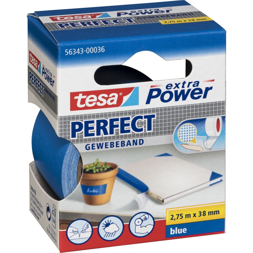 Tesa teip 2,75m x 38mm extra Power sinine Perfekt 56343