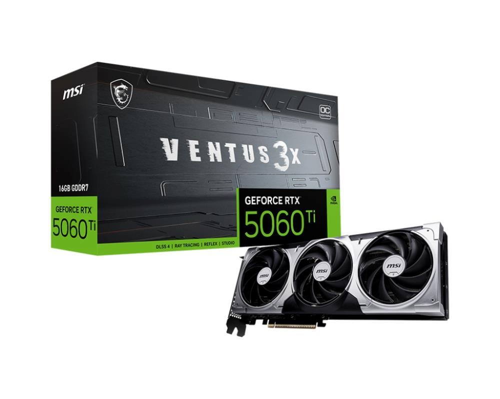 MSI videokaart Rtx5060Ti 16gb/rtx5060Ti 16g Ventus 3x Oc