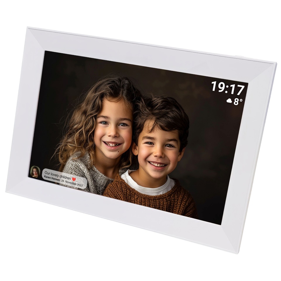 Denver digitaalne pildiraam Frameo PFF-1012 valge
