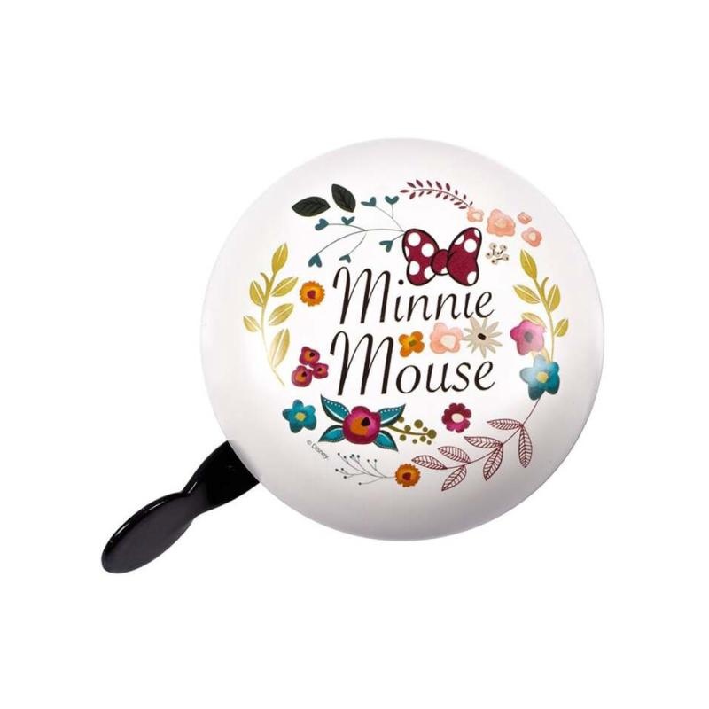 SevenPolska jalgrattakell Minnie Flowers Retro, valge lilleline