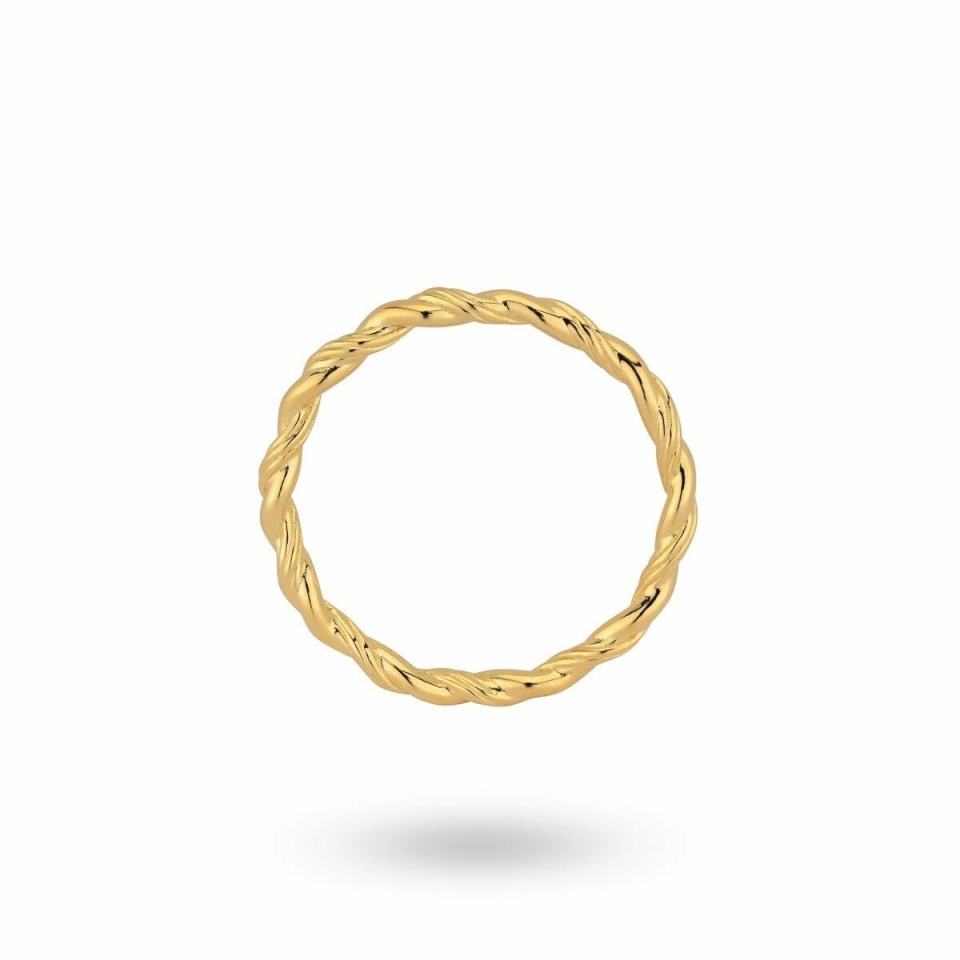 24KAE naiste sõrmus 124138Y/54 kuldne 14