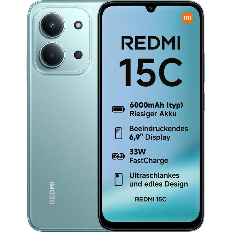 Xiaomi mobiiltelefon Redmi 15C 4 / 256GB 5G Mint roheline