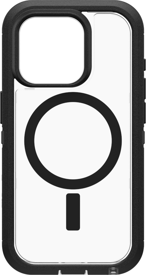 Otterbox kaitsekest Defender XT, iPhone 15 Pro, must / läbipaistev