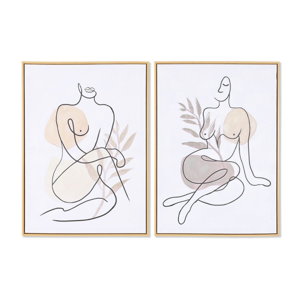 DKD Home Decor maal 50x3,5x70cm Abstraktne Skandinaavia (2tk)