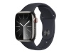 Apple Watch Series 9 GPS + Cellular 41mm Graphite Stainless Steel Case with Midnight Sport Band - M/L Apple