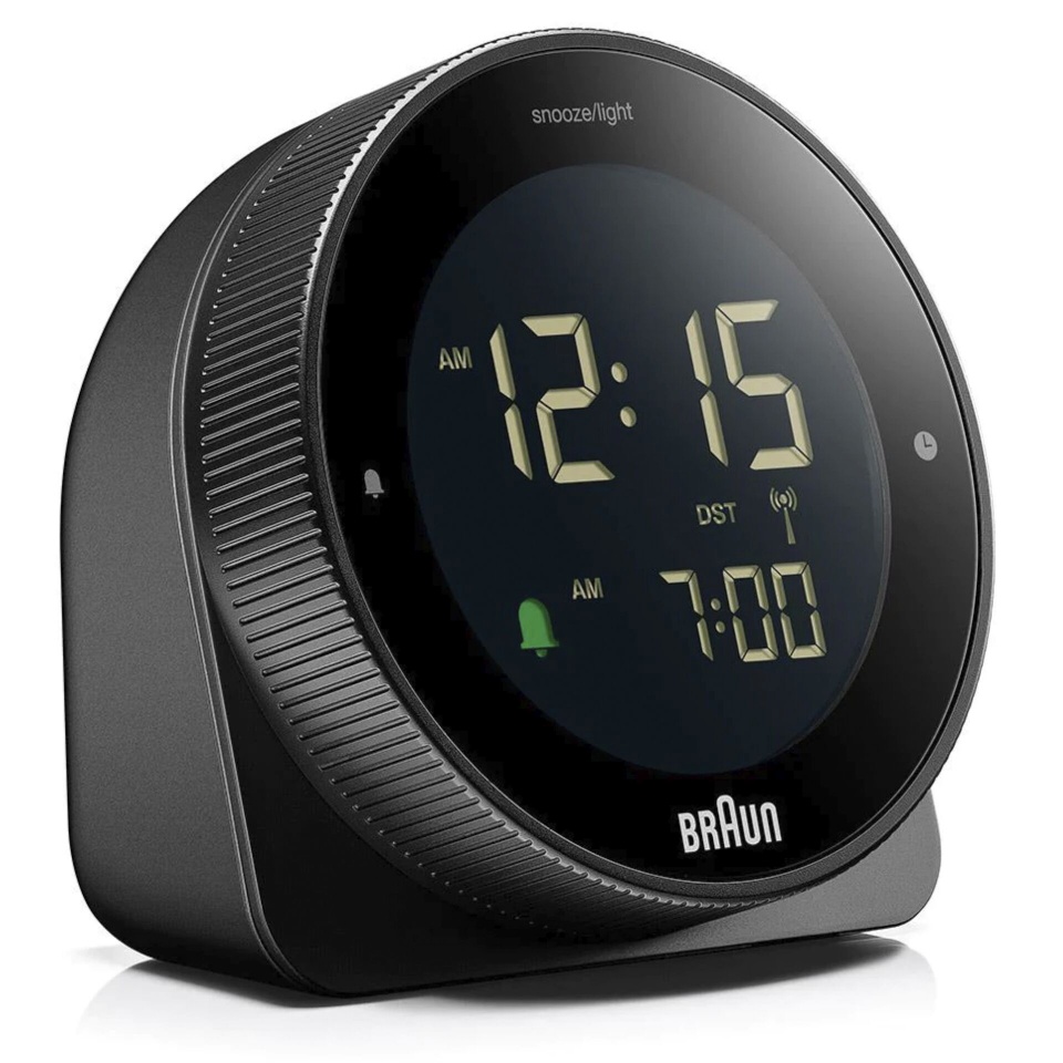 Braun äratuskell BC 24 B DCF Radio Alarm Clock, must