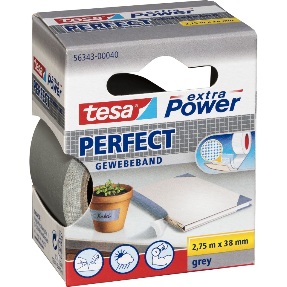 Tesa teip 2,75m x 38mm extra Power hall Perfekt 56343