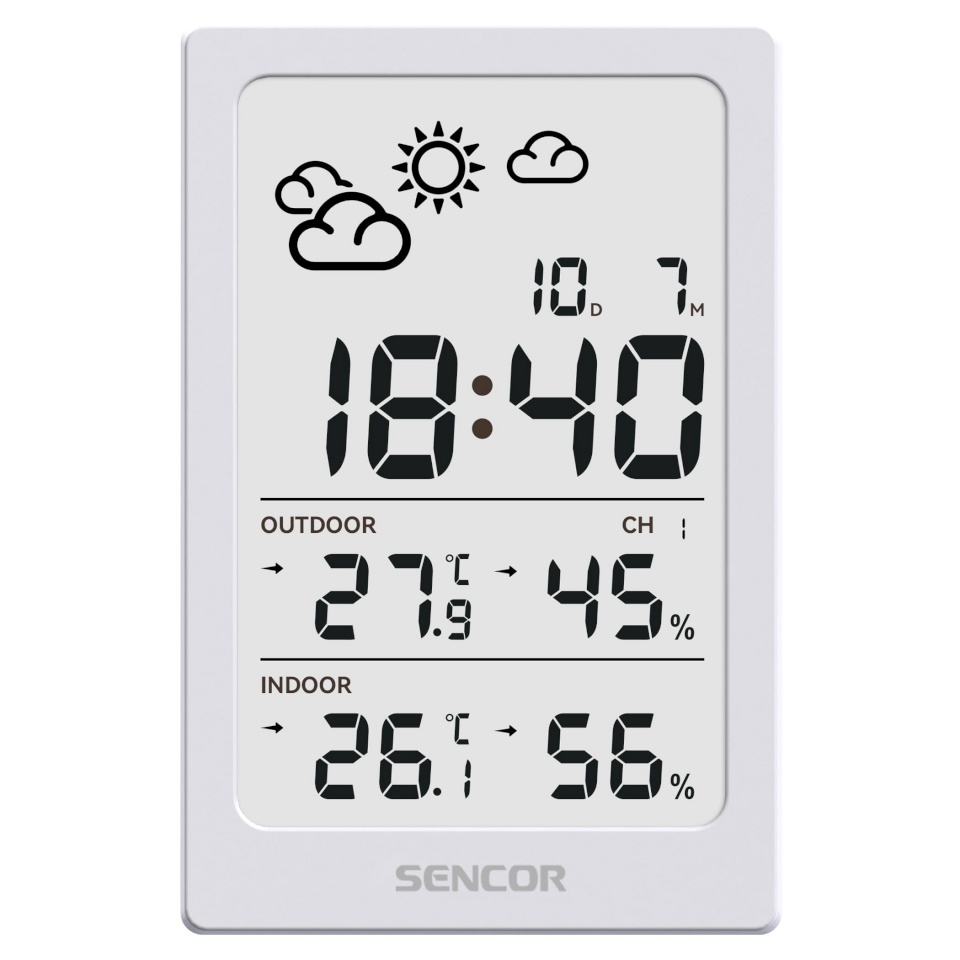 Sencor ilmajaam SWS2300W Weather Station, valge