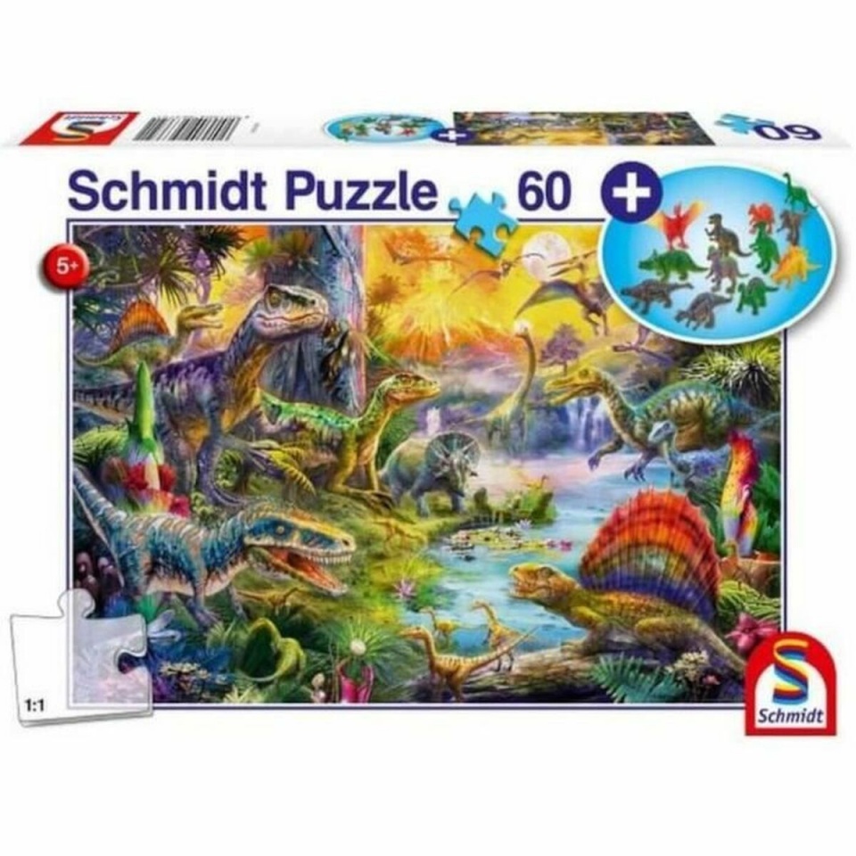 Schmidt pusle Dinosaurs Figuurikesed 60-osaline