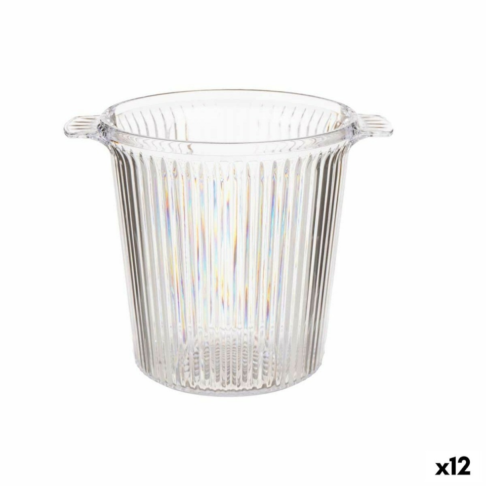 Leknes Jää-ämber Triibud Plastmass 16,5x17x21cm (12tk)