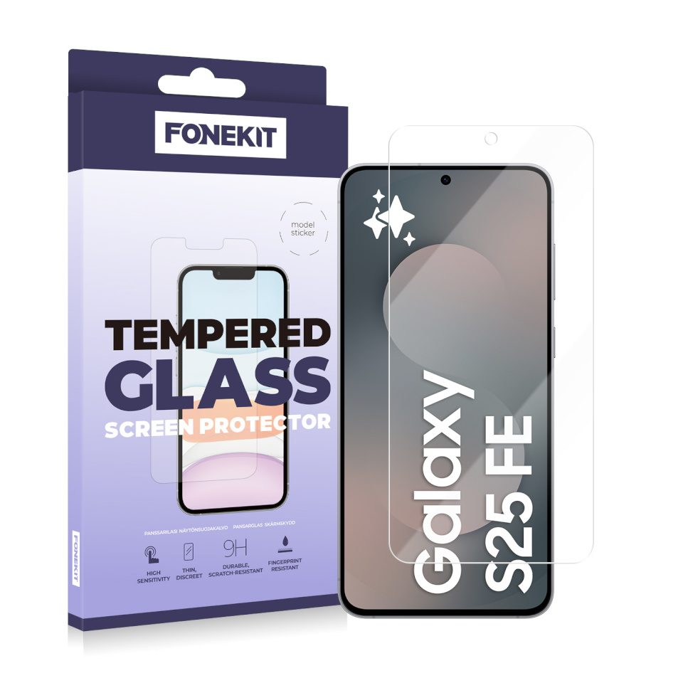 FoneKit kaitseklaas, Samsung Galaxy S25 FE
