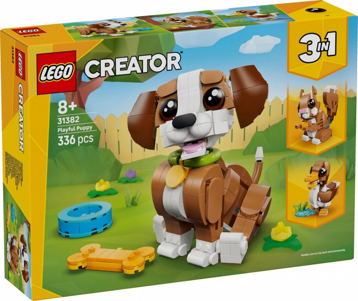 LEGO klotsid 31382 Creator 3-in-1 Niedliche Tiere: Verspielter Welpe