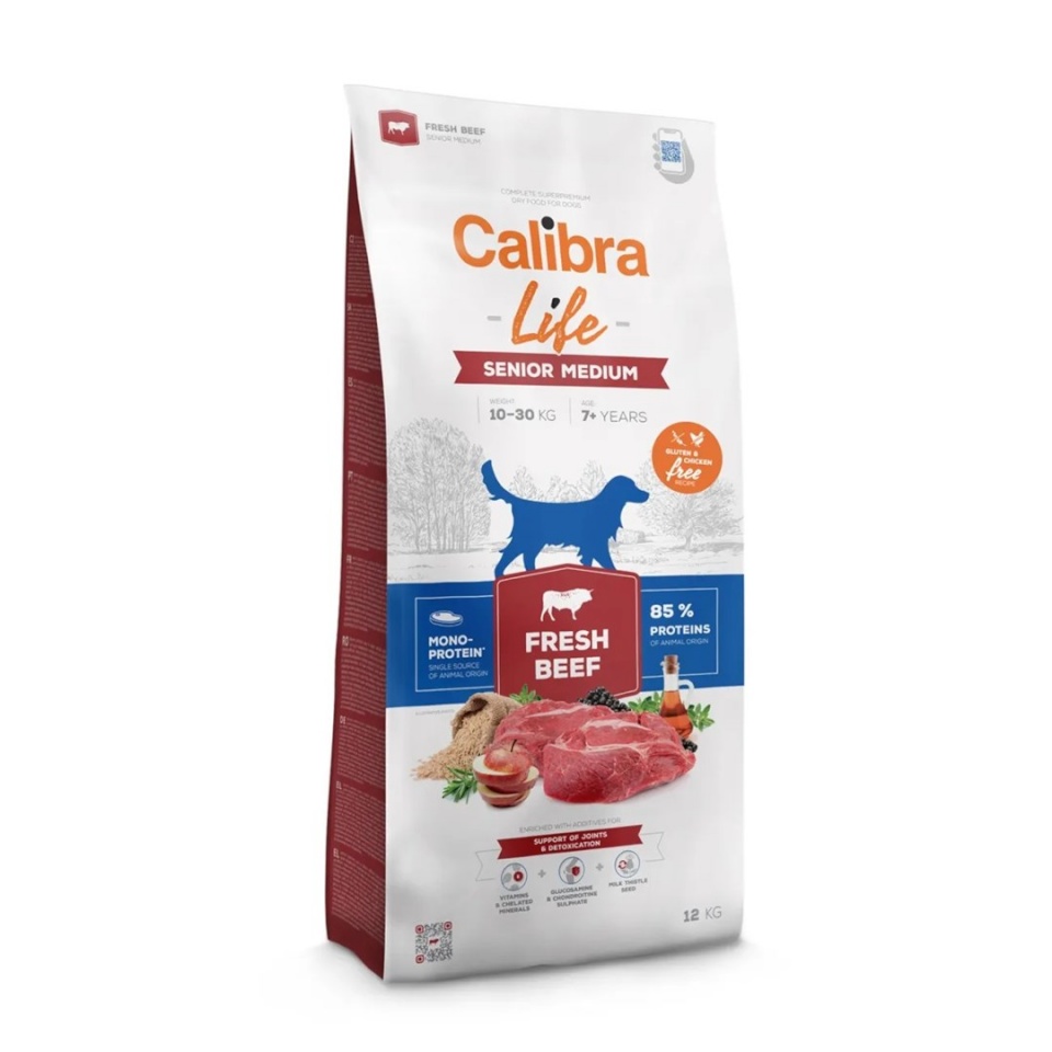 Calibra kuivtoit koerale Life Senior Medium Fresh Beef, 12kg