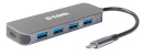 D-Link DUB-2340 USB-C auf 4-Port Hub 4x USB 4x 3.0