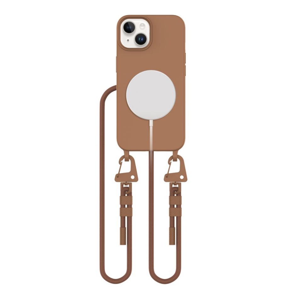 Tech-Protect MAGNECKLACE MagSafe iPhone 14 CHOCOLATE BROWN