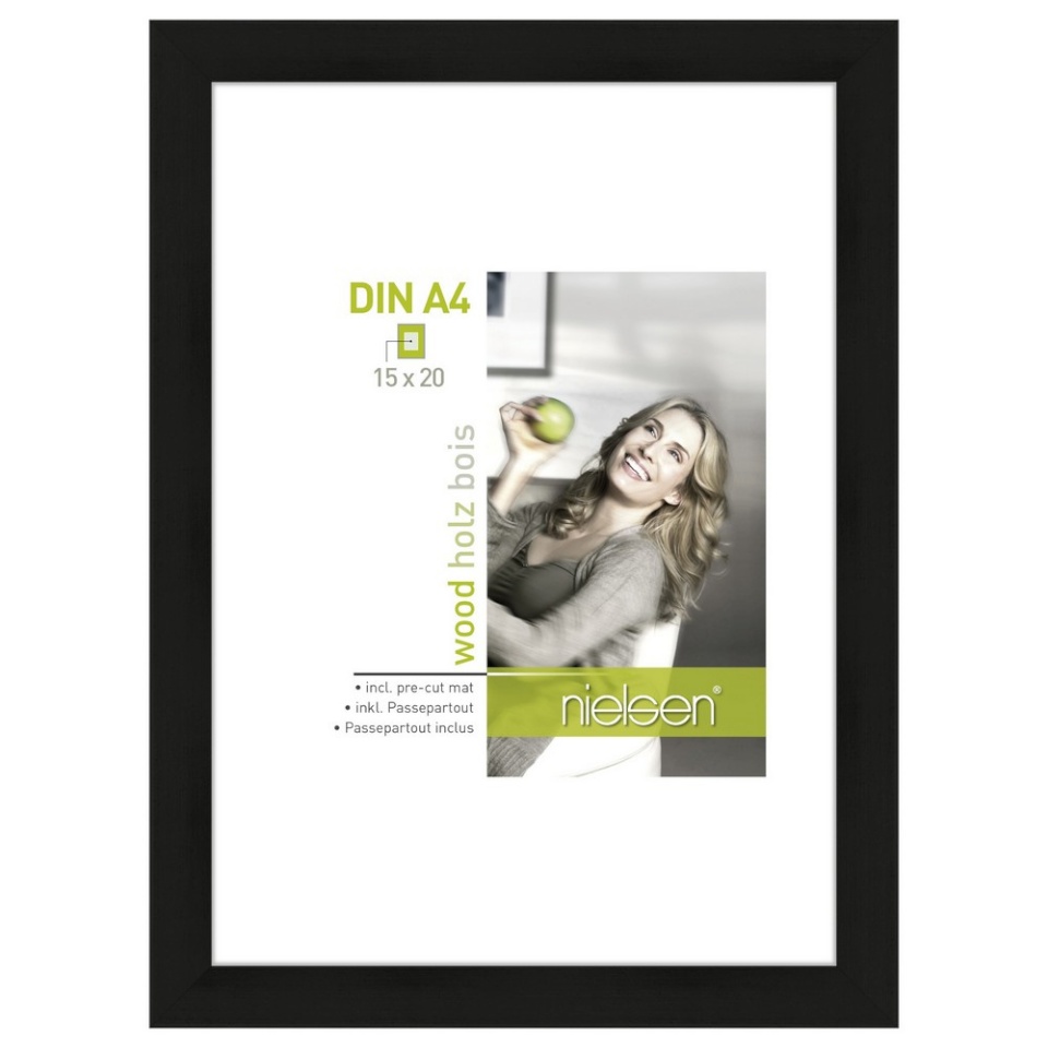 Nielsen Design pildiraam 8988041 Apollon must 18x24 / 13x18 cm