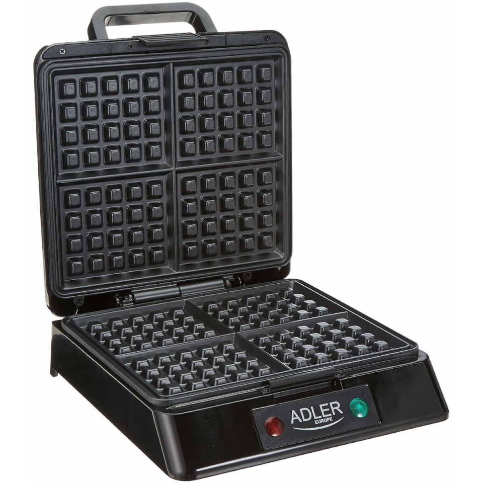 Adler vahvliküpsetaja AD 3036 Waffle Maker, must/roostevaba teras