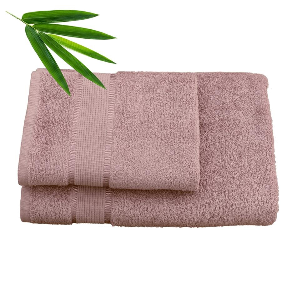 Bradley bambusrätik 30x50cm, roosa