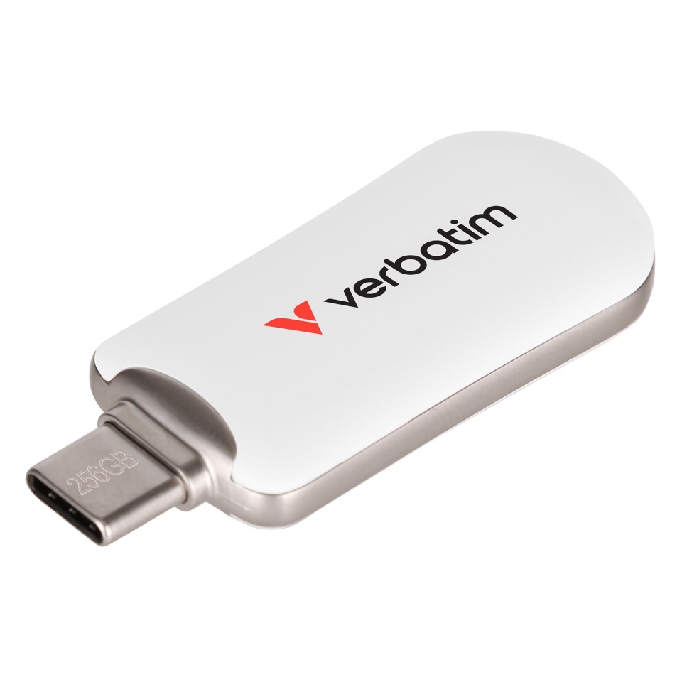 Verbatim mälupulk Plectra valge 256GB USB-C Flash Drive 30230