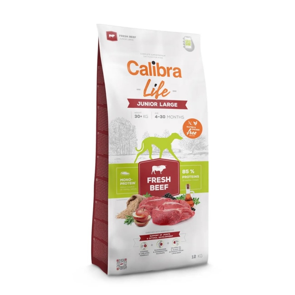 Calibra kuivtoit koerale Life Junior Large Breed Fresh Beef, 12kg