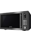Smeg mikrolaineahi MOE25B , 25 l, tumehall, 1000/900 W