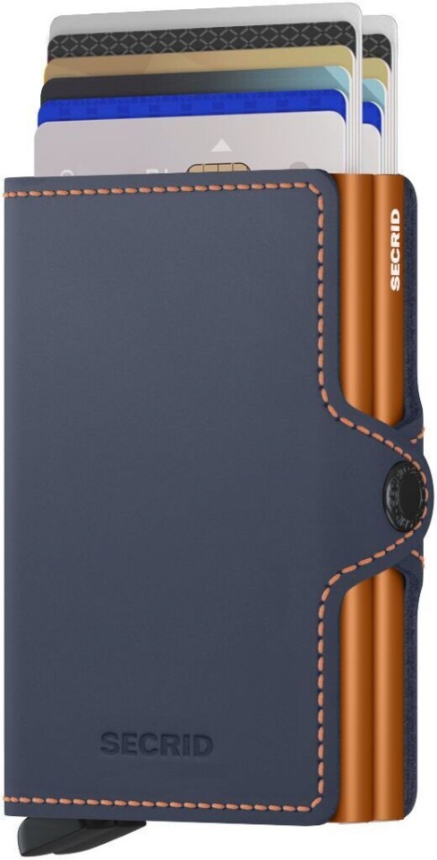 Secrid Rahakott Matte Twinwallet, sinine/oranž