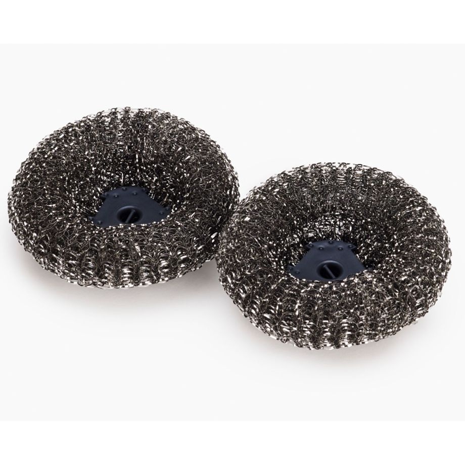 Joseph Joseph nõudepesuharja otsikud SinkTech Set of 2 Steel Sponge Dish Brush Attachments, hall