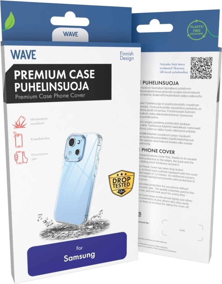 Lainetav kaitseümbris Premium Case, Samsung Galaxy S25 FE, läbipaistev