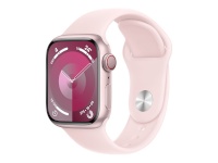 Apple Watch Series 9 GPS + Cellular 41mm roosa Aluminium Case with Light roosa Sport Band - S/M Apple
