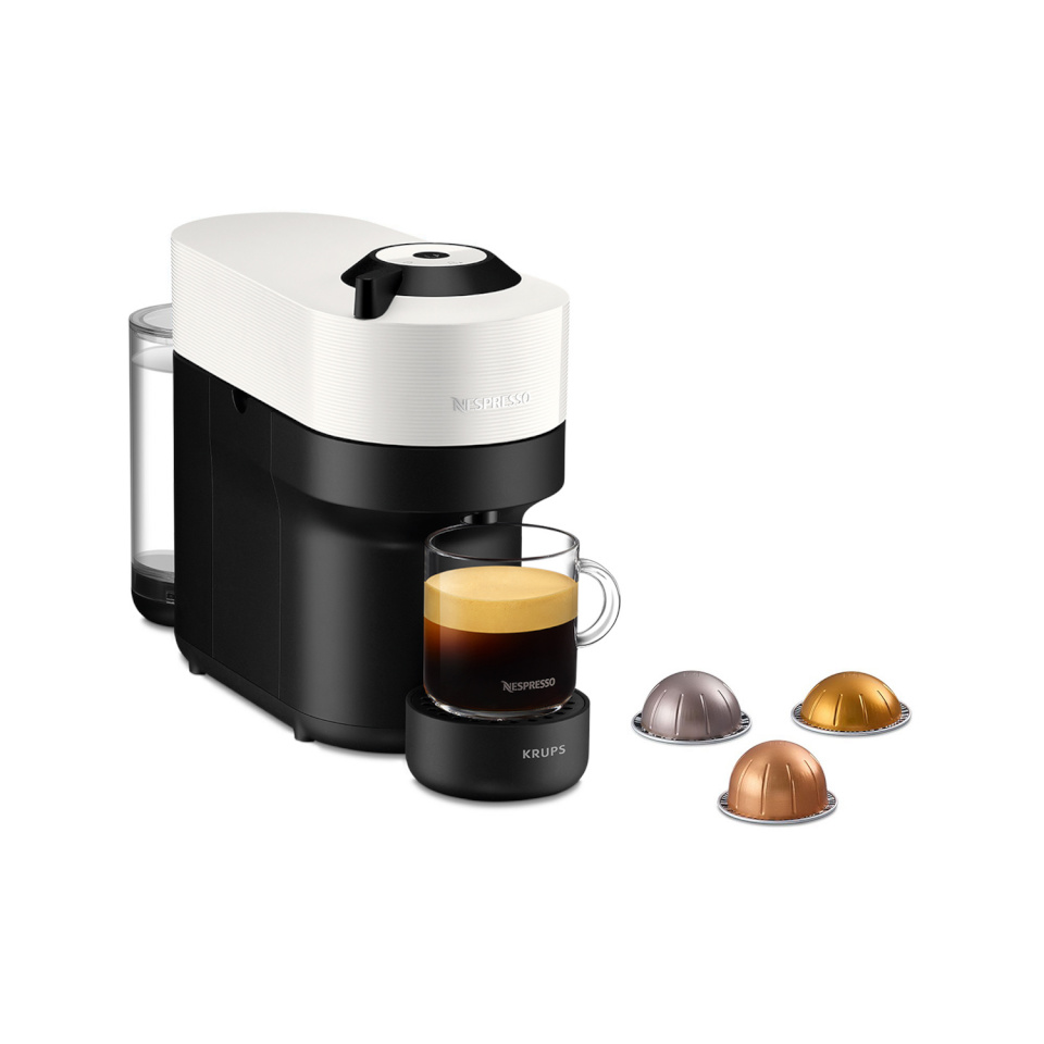 Krups kapselkohvimasin XN920110 Nespresso Vertuo Pop, valge