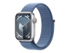 Apple Watch Series 9 GPS + Cellular 41mm hõbedane Aluminium Case with Winter sinine Sport Loop Apple