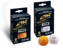 Atemi lauatennisepallid valge 40mm