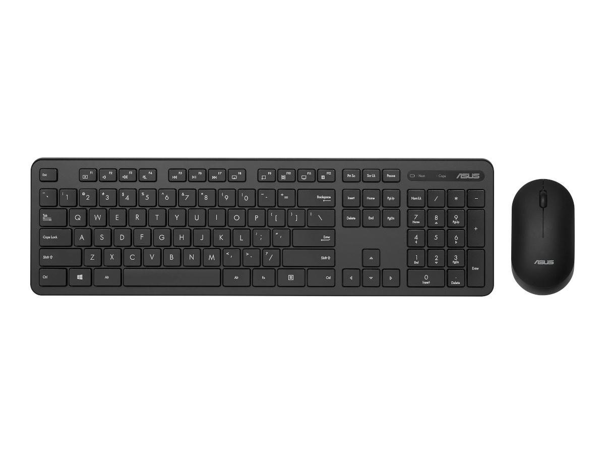 Asus klaviatuur CW100 KEYBOARD+MOUSE/BK/LT/105//2.4GHZ/COPILOT |