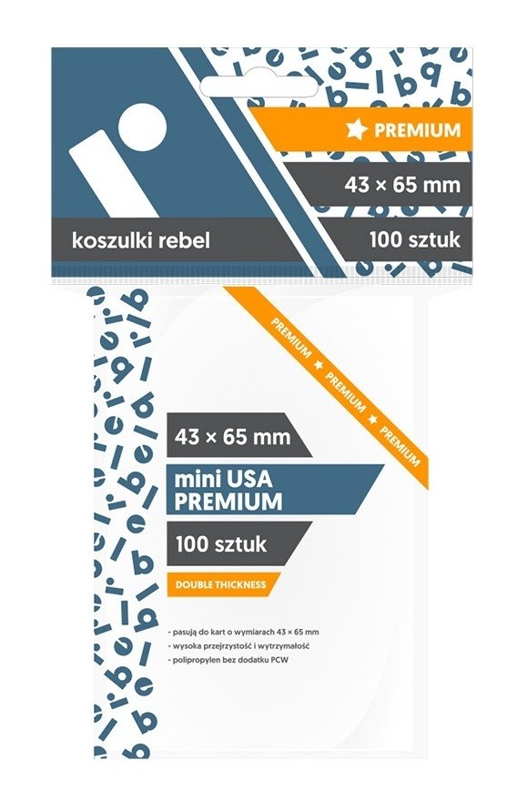 Rebel Card sleeve 43x65 mm Mini USA Premium 100 pieces