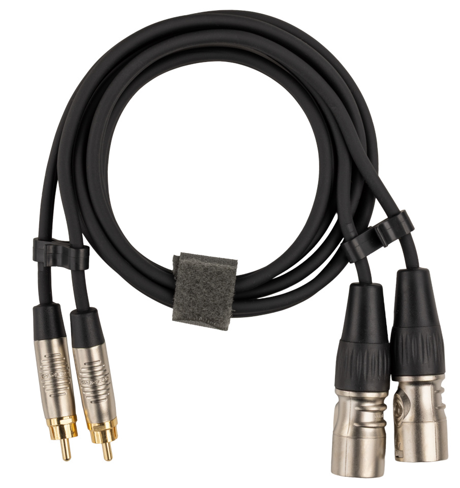Fuj:tech mikrofonikaabel 2 x RCA isas – 2 x XLR isas audiokaabel, 7 m, must
