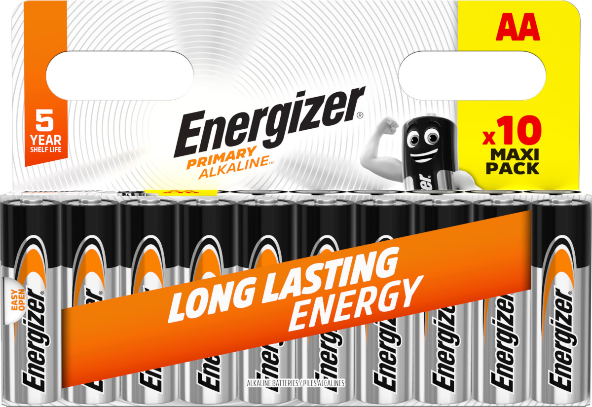 Energizer patarei Energizer Primary Alkaline AA DHP10