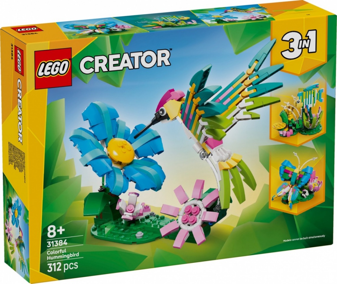 LEGO klotsid 31384 Creator 3-in-1 Wilde Tiere: Bunter Kolibri